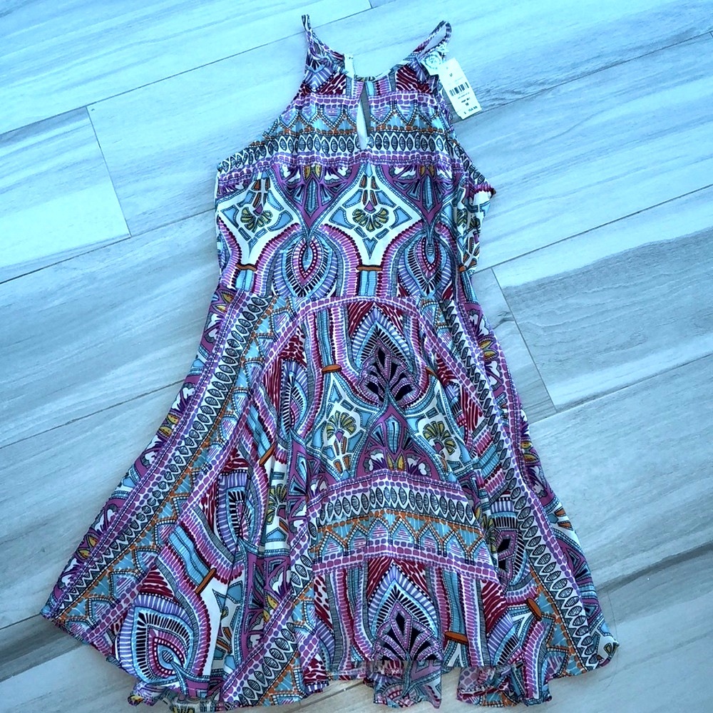 LF MULTI COLOR SUN DRESS COACHELLA SMALL